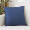 Almohada de Lino de Color Sólido Engrosada Elegante Hogar Sofá Sala de Estar 50 Respaldo Coche Oficina Cuadrada Cojín Lumbar