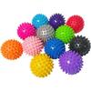 Bola de masaje duro con púas masaje de puntos de acupuntura bola de erizo entrenamiento de rehabilitación agarre manual relajación músculo fascia bola de fitness
