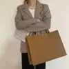 Ins Coreia do Sul bolsa tote bolsa de compras viagem espessada portátil bolsa de feltro nova grande capacidade Bolsa feminina bolsa de ombro
