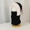 Chapéu de Inverno Infantil Máscara de Orelha de Coelho Desenho Animado Cachecol de Pescoço Chapéu Pulôver de Peça Única Pelúcia ao Ar Livre Quente Proteção de Orelha Chapéu de Tricô