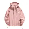 Roupas Masculinas 2026 Primavera/Outono Jaqueta Corta-vento Externa Jaqueta Masculina Camada Única Fina Cor Sólida Roupas de Montanhismo Corta-vento para Casal Roupa Externa Feminina