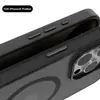 Funda magnética compatible con Amazon para Apple 16Pro con sensación de piel, Funda anti-caídas para Apple 17E Google7Pro