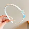 Faixa de Testa Estilo Oceano para Meninas com Dentes Headband Cocar de Sereia Infantil para Lavar o Rosto Antiderrapante Não Danifica o Cabelo Presilhas para Cabelos Rebeldes Acessórios de Cabelo