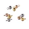 Comercio exterior venta caliente espejo titanio acero piedra de nacimiento base diy gema del tiempo pulido base redonda accesorios de joyería