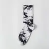 Calcetines tie-dye hechos a medida impresión digital bordado jacquard calcetines deportivos modernos creativos para hombre y mujer logo personalizado