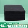 Fornecimento de fábrica guardanapo descartável preto layout de mesa tecido preto guardanapo quadrado preto guardanapo