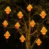 Luces colgantes de nudo chino para exteriores Festival de Primavera Día de Año Nuevo Árboles colgantes de Año Nuevo Iluminación de ingeniería para patios Luces de modelado Luces decorativas led