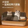 Caixa de Areia para Gatos Extra Grande, Anti-Salpicos, Caixa de Areia Fechada Gigante para Gatos, Vaso Sanitário para Gatos Semi-Fechado Extra Grande