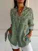 Estación Independiente Estilo Europeo y Americano Transfronterizo Más Vendido Camisa Larga de Mujer Primavera Verano Otoño Camisa de Manga Larga en el Hombro Leopardo Impresión 3D