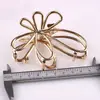 Presilhas de cabelo de metal de alta qualidade para uso transfronteiriço, 3 tamanhos, acessórios de cabelo, presilhas de garra, presilhas de tubarão de garra grandes, médias e pequenas para a parte de trás da cabeça