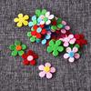 Material de Artesanato Flor de Feltro Colorida Decoração de Parede para Jardim de Infância Material DIY Feito à Mão Acessórios Disponíveis para Roupas Flor de Feltro Colorida