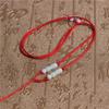 Collar de cuerda al por mayor, jarrón de cuentas largas, cuerda trenzada, collar de cuerda roja, colgante de cuerda, cordón colgante, cuerda de jade