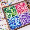 Cuentas Redondas Acrílicas de Color Sólido 4-10 mm Serie Color Mixto Pulsera Cuentas Sueltas Pulsera Hecha a Mano DIY Collar Cadena para Teléfono