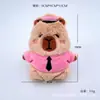 Pelúcia Gravata Capivara Boneca Acessórios Desenho Animado Capivara Boneca Chaveiro Broche Caixa de Roupa Bolsa Acessórios