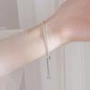 Pulsera de circón elegante de hadas súper pulsera de diseño nicho temperamento estilo frío simple estudiante novias pulsera femenina