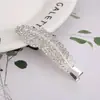 Moda Estilo Japonés y Coreano Sencillo Pasador Lateral de Pluma Nuevo Estilo Tocado Elegante Celebridad Cibernética Súper Brillante Pedrería Pasador para Cabello Suelto Tocado