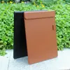 Carpeta de cuero tablero de escritura A4 B5 A5A6 clip para papel bloc de notas clip clip para menú de hotel
