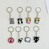Chaveiro de Cola Macia de PVC Chaveiro de Gato Cachorro Porta-Chaves Fofo Presente Chaveiro de Animal Pequeno para Presentear
