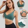 Tops de Yoga Transfronteiriços Sutiã Esportivo Respirável de Alta Intensidade Push-Up à Prova de Impacto Feminino Colete Esportivo Feminino para Corrida Yoga