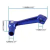 Palanca de Cambios Modificada para Motocicleta Aleación de Aluminio Plegable Palanca de Cambios Zhenglin T4 Tgr Wave Mx6 Azul