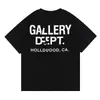 Camiseta Redonda de Manga Curta com Estampa de Slogan de Galeria de Alta Qualidade para Homens e Mulheres, Camiseta Básica de Verão para Casais