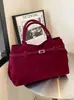 Comercio Exterior Transfronterizo Tendencia de Moda Popular Versátil Retro Gamuza Bolso Tote para Mujer Bolso de Mano para Hombro