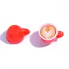 Accesorios para Joyería DIY al por Mayor Juguetes de Comida en Miniatura Cintas Tazas de Café Dijes de Resina Cajas Hechas a Mano Bolsas Llaveros Colgantes