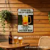 Pôsteres vintage retrô de cerveja e coquetéis feitos sob medida em vários tamanhos, placas de lata americanas, artesanato para decoração de bar