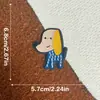 Patch de Bordado para Boneca de Tecido Não Tecido DIY Desenho Animado Fofo Patch Bidimensional Decoração de Fantasia Bolsa de Ídolo Q-Version Patch de Tecido