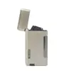 Ld320 Isqueiro Criativo com Chama Lateral, Chama Dupla e Chama Reta, Portátil, Câmara de Gás Visível, Acendedor à Prova de Vento, Acessório para Fumar