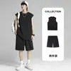 Traje de Chaleco Deportivo Grande para Fitness de Verano para Hombre, Chaleco Holgado sin Mangas de Secado Rápido, Conjunto de Dos Piezas sin Mangas, Nuevo Producto para Hombre