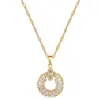[Acero de Titanio] Anillo Collar Aretes Set Trébol de la Suerte Lujo Ligero Micro-incrustado Personalidad Elegante Banquete Combinación Collar de Oreja