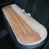 Almofada de Assento de Carro Inverno Pelúcia Quente Tapete Almofada de Assento para Bancos Traseiros em Todas as Estações Almofada Espessa