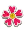 Nova Fivela de Sapato com Buraco Flor de Sapato Acessórios Joias DIY Decoração de Sapato Acessórios de Flor de Sapato em PVC Rosa Fresco e Fofo Menina