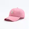 Gorra de Béisbol Casual de Moda Nueva con Forma de R, Gorra de Moda con Letras, Transpirable para Senderismo, Mismo Estilo que las Celebridades de Internet