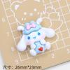 Lindo lazo de dibujos animados de animales, crema, pegamento, accesorios, hebilla de zapato creativa, material de resina, accesorios, joyería de bricolaje, pinza para el cabello
