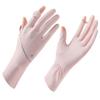 Luvas de Proteção Solar de Verão para Mulheres, Anti-UV, Finas, Antiderrapantes, Seda de Gelo, Estendidas, Tela Sensível ao Toque, Respiráveis, para Dirigir e Pedalar D338