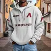 Sitio Web Independiente Transfronterizo Moda Masculina Nueva Más Vendido Bolsillo Múltiple Cremallera Nueva Sudadera Comercio Exterior Sudadera de Moda Serie NFL