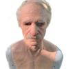 Máscara de Calvo Viejo para Halloween, Cubrecabezas para el Día de los Inocentes, Abuelo Divertido, Cara de Fantasma de Látex Aterrador
