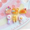 Mini Pan Papelería Lápiz Comida Juego Crema Pegamento Resina Accesorios Útiles Escolares Horquilla Material Parche Decoración