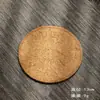 Venta al por mayor de tapete de té de coco natural marrón con cerdas, tetera, portavasos, posavasos marrón aislante hecho a mano para ceremonia del té.