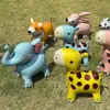 Novo Balão Animal com Rodas para Caminhar Decoração de Festa de Aniversário Infantil Adereços Barraca de Mercado Noturno Brinquedo ao Ar Livre Balão