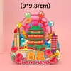 Ímã de Geladeira de Madeira Marco de Jiangxi Nanchang, Coração de Nanchang, Pavilhão Tengwang, Souvenir Turístico Criativo 3D Rotativo