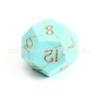 Dados de Gema Turquesa Sintética Dados Poliédricos Grabados con Número Dnd Dungeons and Dragons Juego de Siete Piezas Z04
