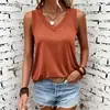 Novedades Primavera y Verano 2026 para Mujer Europeas y Americanas Chaleco Casual Cómodo de Color Sólido sin Mangas con Cuello en V Más Vendido en Amazon para Mujeres