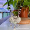 Prata de Lei 999 Peixe Koi Lótus Fecho de Prata Pingente Peixe do Vento Brincando com Lótus Nuvem Auspiciosa Fecho da Longevidade Joias de Prata DIY