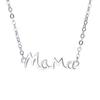 Regalo del Día de la Madre S925 Plata de Ley Letra Inglesa MaMa Collar Madre Moda Joker Fábrica de Joyería de Plata Venta al por Mayor