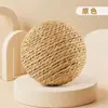 Juguete para Gatos Bola de Sisal Extra Grande Bola de Cuerda de Papel Juguete de Caza para Gatos Juguete para Mascotas Autorelievo Amargo y Resistente a los Arañazos Bola de Sonido
