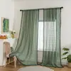 Cortinas de Pantalla Jacquard para Ventana Sala de Estar Dormitorio Balcón Encaje Flor Gasa Pastoral Tela de Cortina Fabricante de Amazon Venta al por Mayor