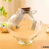 Botella de Vidrio Frasco Estrella Grulla de Papel Botella de los Deseos Decoración del Hogar Caja de Regalo Creativa para Novio Forma Redonda Simple